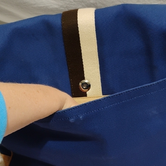 SALE! Authentic Coach Large Canvas & Leather Trim Messenger Bag W Hangtag - Picture 5 of 16